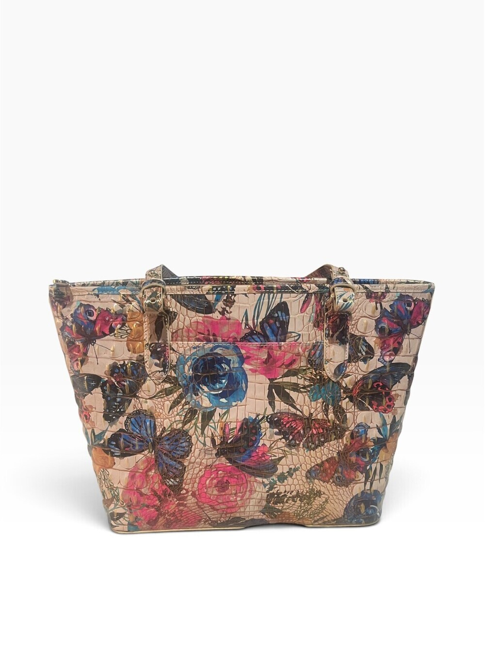 Brahmin Medium Asher Tote Butterfly Bag - Picture 5 of 13